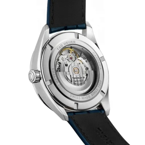 TAG Heuer Carrera Men Automatic Blue Alligator Watch WBN2012.FC6502