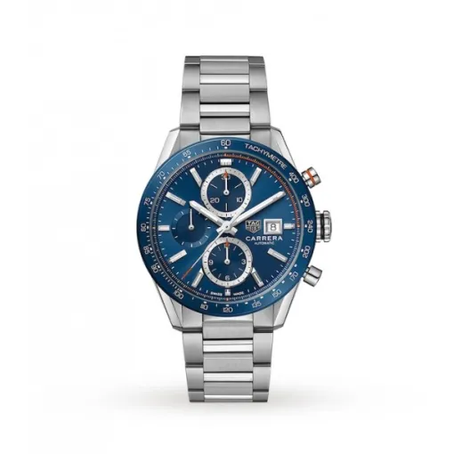 TAG Heuer Carrera Men Automatic Blue Stainless Steel Watch CBM2112.BA0651
