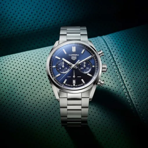 TAG Heuer Carrera Men Automatic Blue Stainless Steel Watch CBN2011.BA0642 - Photo 5