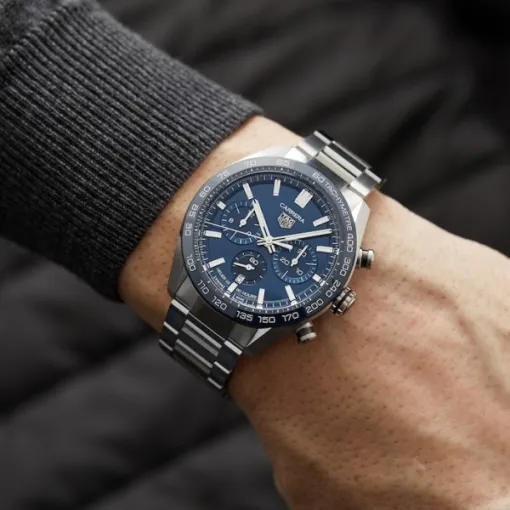 TAG Heuer Carrera Men Automatic Blue Stainless Steel Watch CBN2A1A.BA0643 photo 2