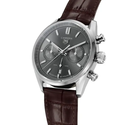 TAG Heuer Carrera Men Automatic Grey Alligator Watch CBN2012.FC6483 - Photo 2