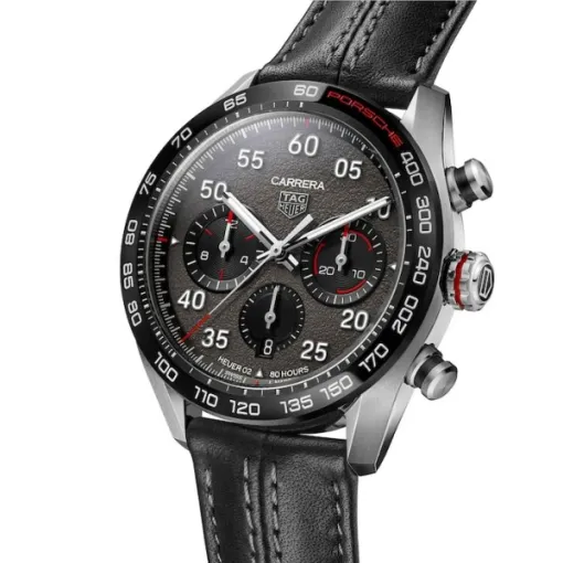 TAG Heuer Carrera Men Automatic Grey Leather Watch CBN2A1F.FC6492 photo 2