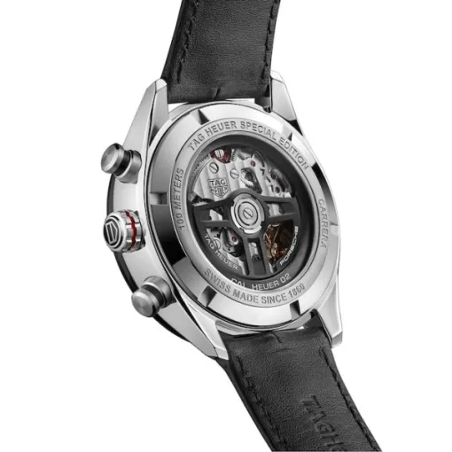 TAG Heuer Carrera Men Automatic Grey Leather Watch CBN2A1F.FC6492 photo 4