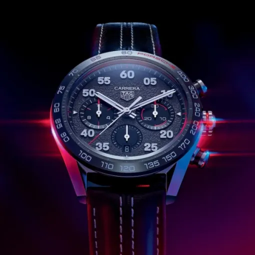 TAG Heuer Carrera Men Automatic Grey Leather Watch CBN2A1F.FC6492 photo 5