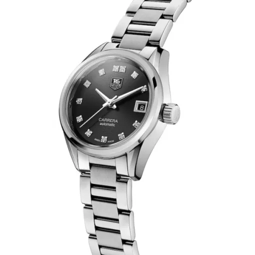 TAG Heuer Carrera Women Automatic Black Stainless Steel Watch WAR2413.BA0776 - Photo 2