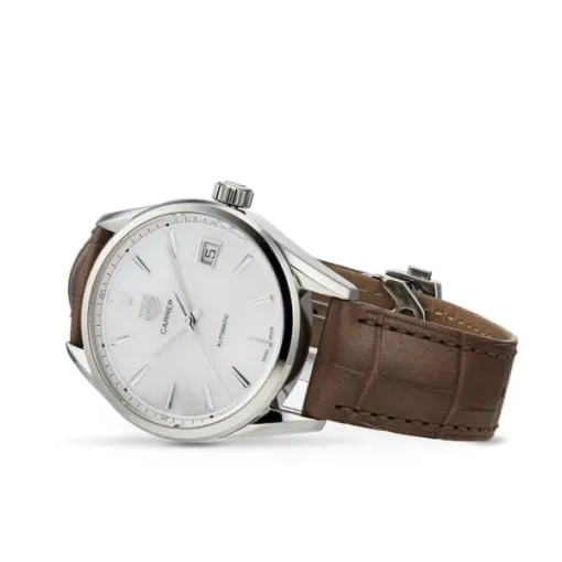 TAG Heuer Carrera Women Automatic Mother of Pearl Leather Watch WBK2311.FC8258 - Photo 2