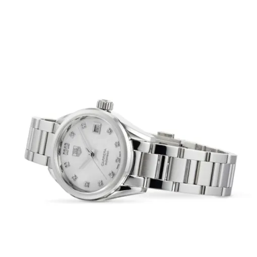 TAG Heuer Carrera Women Automatic Mother of Pearl Stainless Steel Watch WAR2414.BA0776 - Photo 2