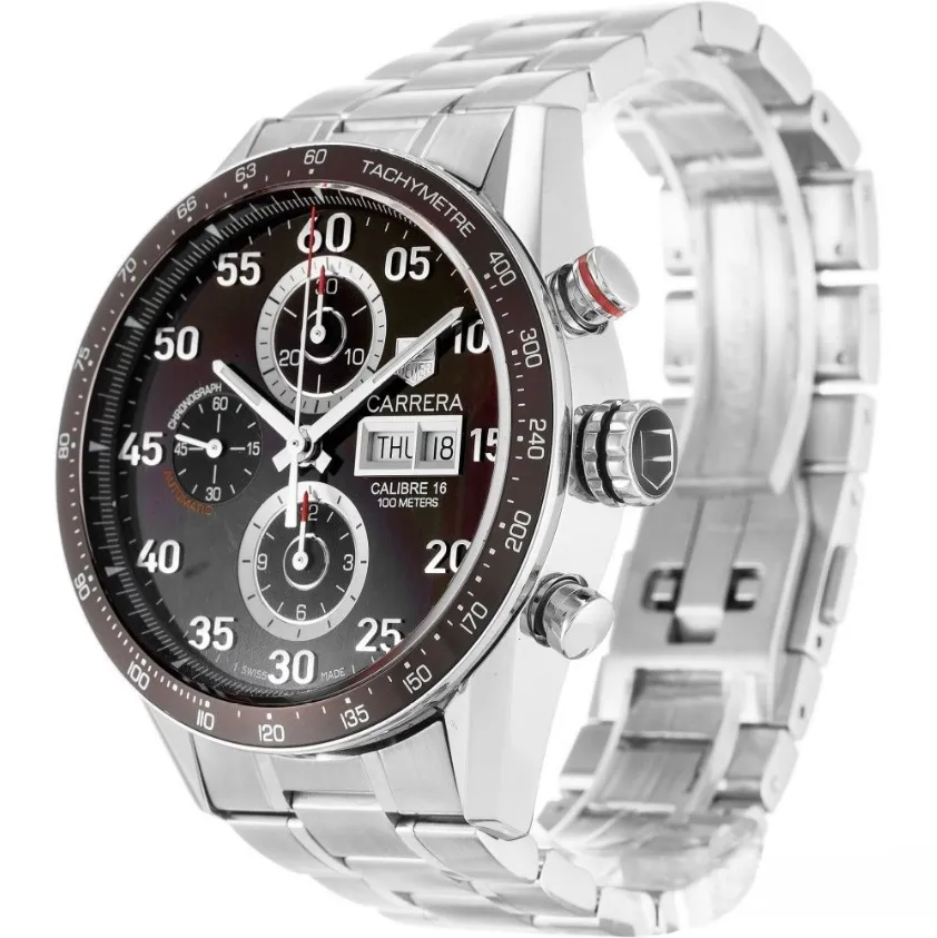 TAG Heuer Carrera Women Automatic Mother of Pearl Stainless Steel Watch WAR2414.BA0776