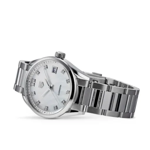 TAG Heuer Carrera Women Quartz Mother of Pearl Stainless Steel Watch WBK1318.BA0652 - Photo 2