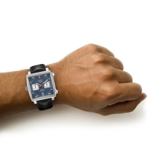 TAG Heuer Monaco Men Automatic Blue Leather Watch CAW211P.FC6356 photo 2