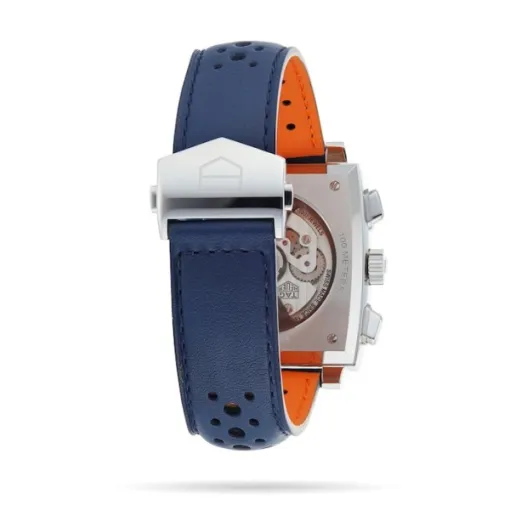 TAG Heuer Monaco Men Automatic Blue Leather Watch CBL2115.FC6494 photo 5