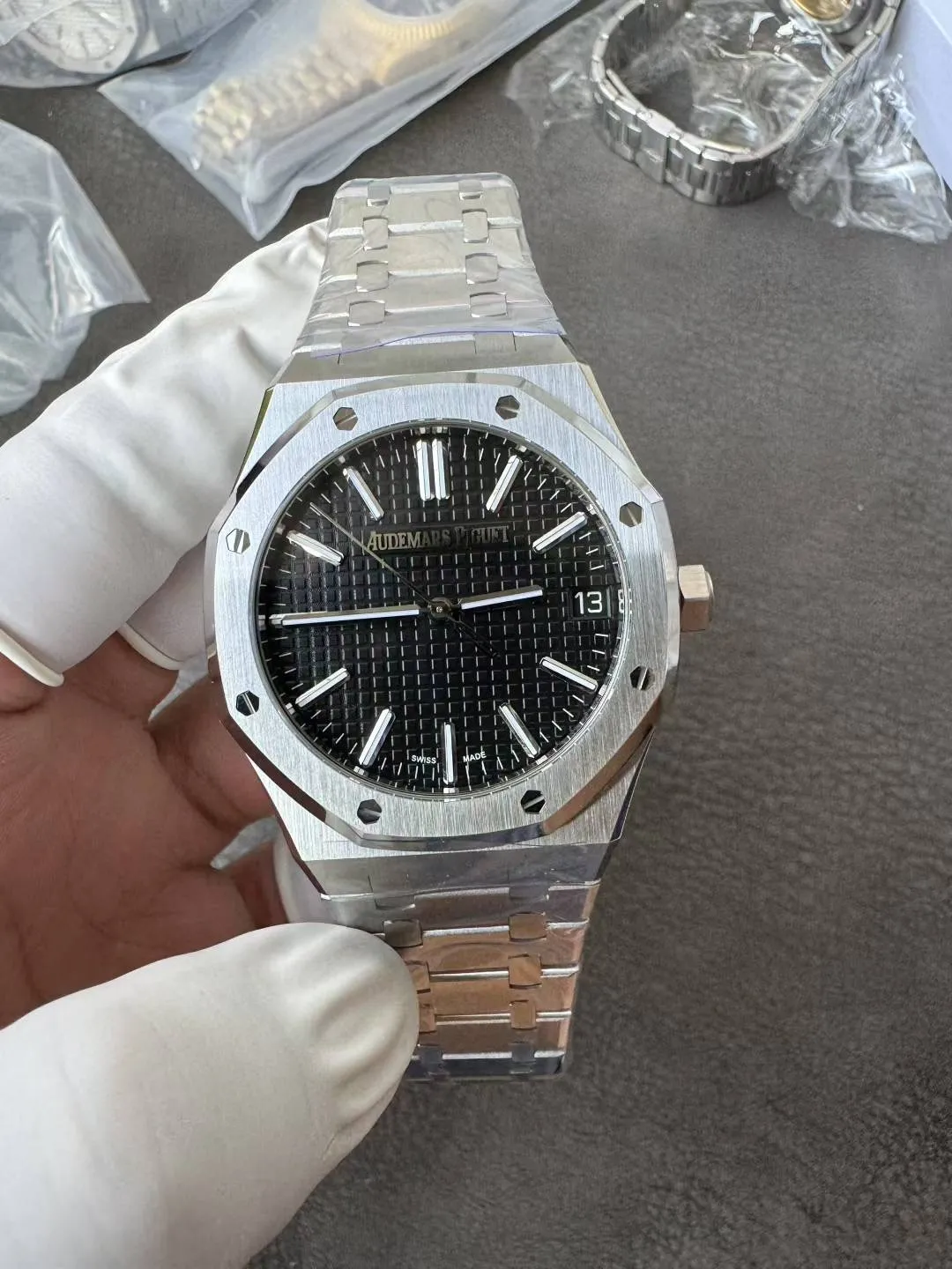VS Factory Audemars Piguet Royal Oak 41mm Black Dial (15510ST) 1:1 Super Clone – DD4302 Movement - VS Factory Official photo 2