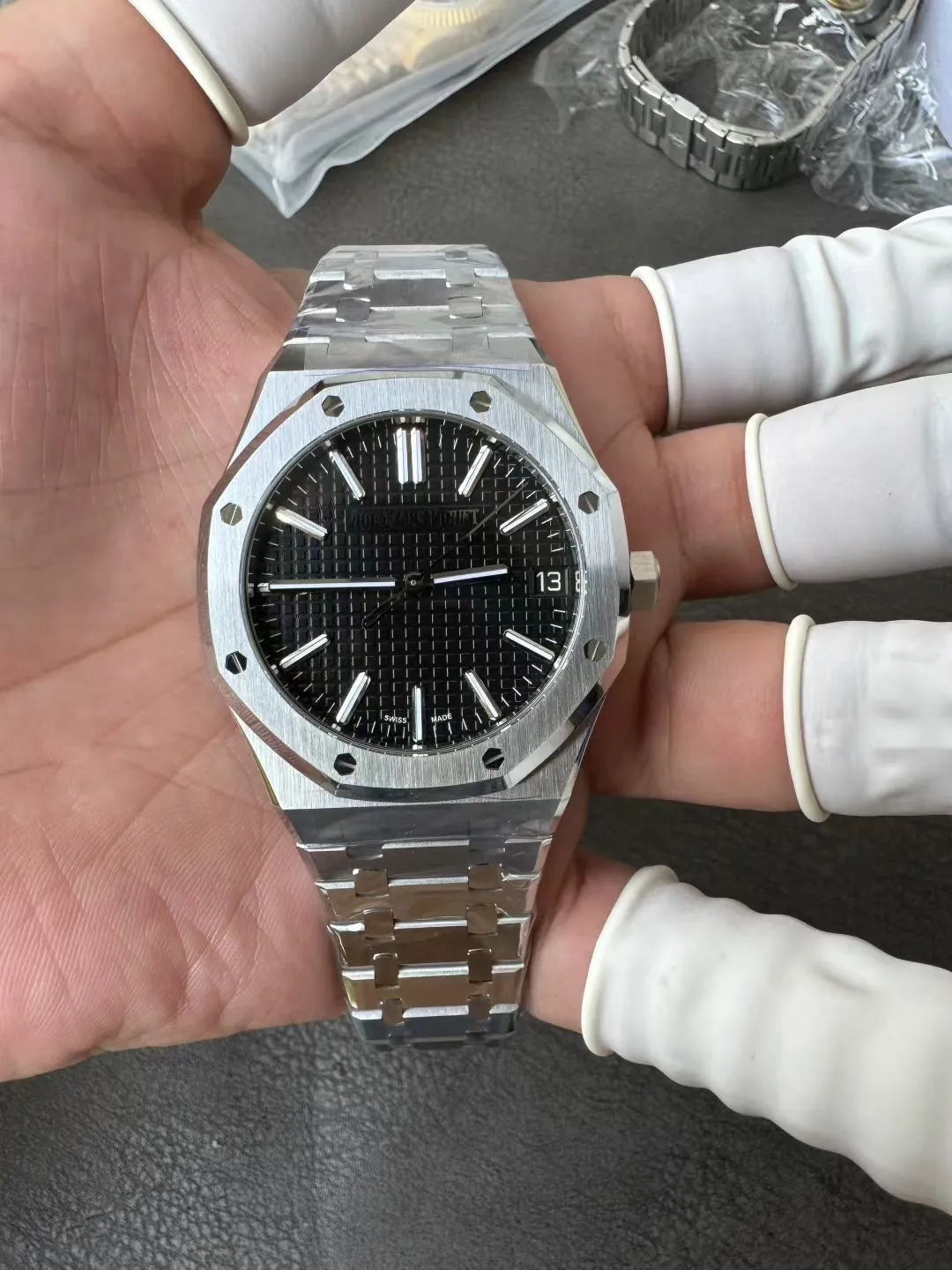 VS Factory Audemars Piguet Royal Oak 41mm Black Dial (15510ST) 1:1 Super Clone – DD4302 Movement - VS Factory Official photo 3