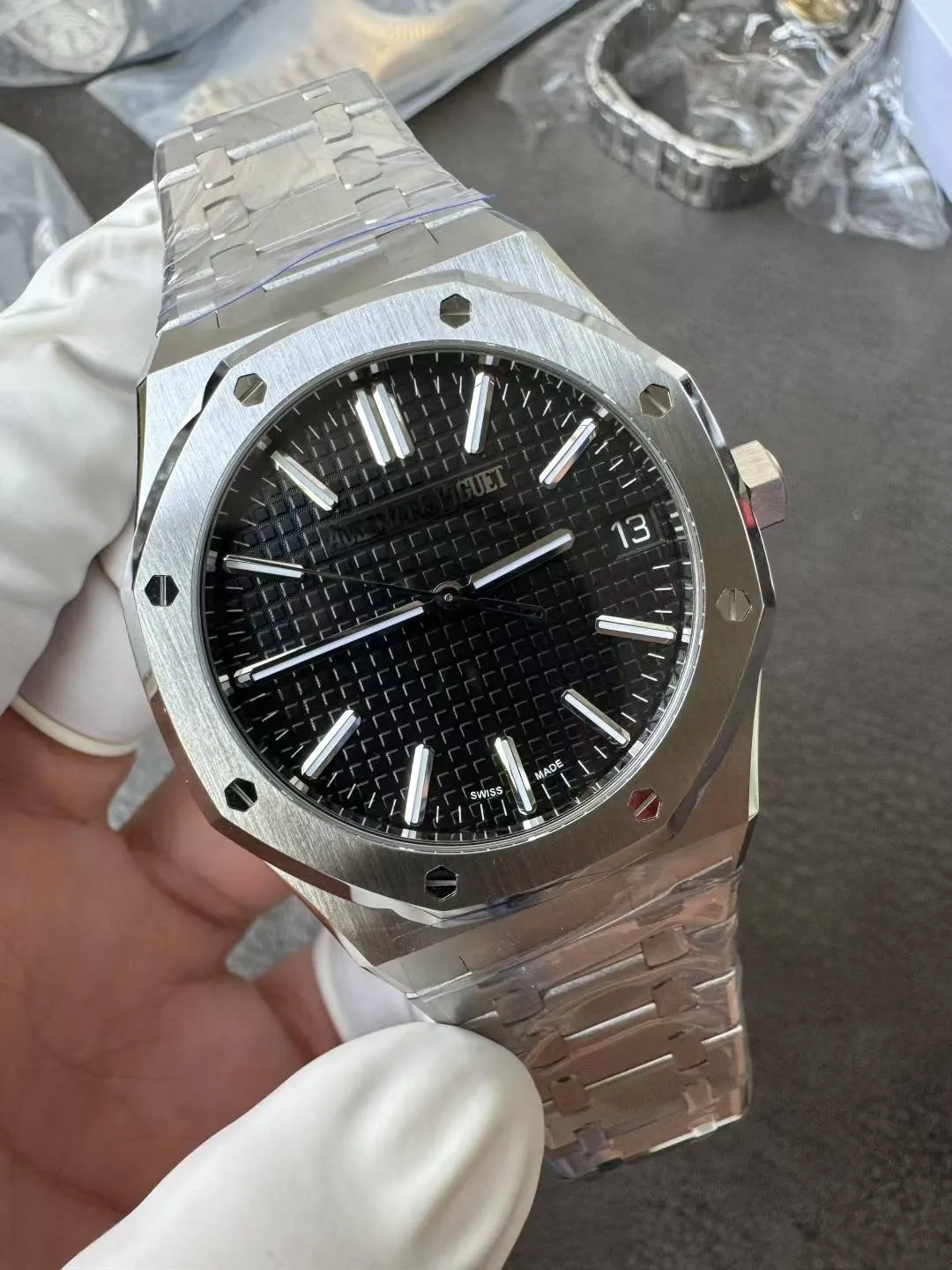 VS Factory Audemars Piguet Royal Oak 41mm Black Dial (15510ST) 1:1 Super Clone – DD4302 Movement - VS Factory Official photo 4