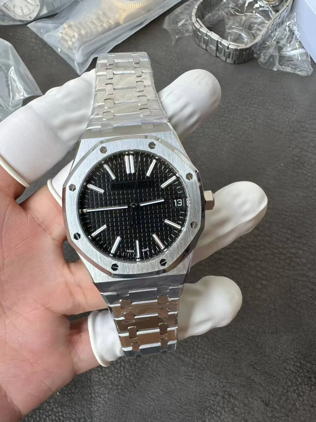 VS Factory Audemars Piguet Royal Oak 41mm Black Dial (15510ST) 1:1 Super Clone – DD4302 Movement - VS Factory Official photo 5