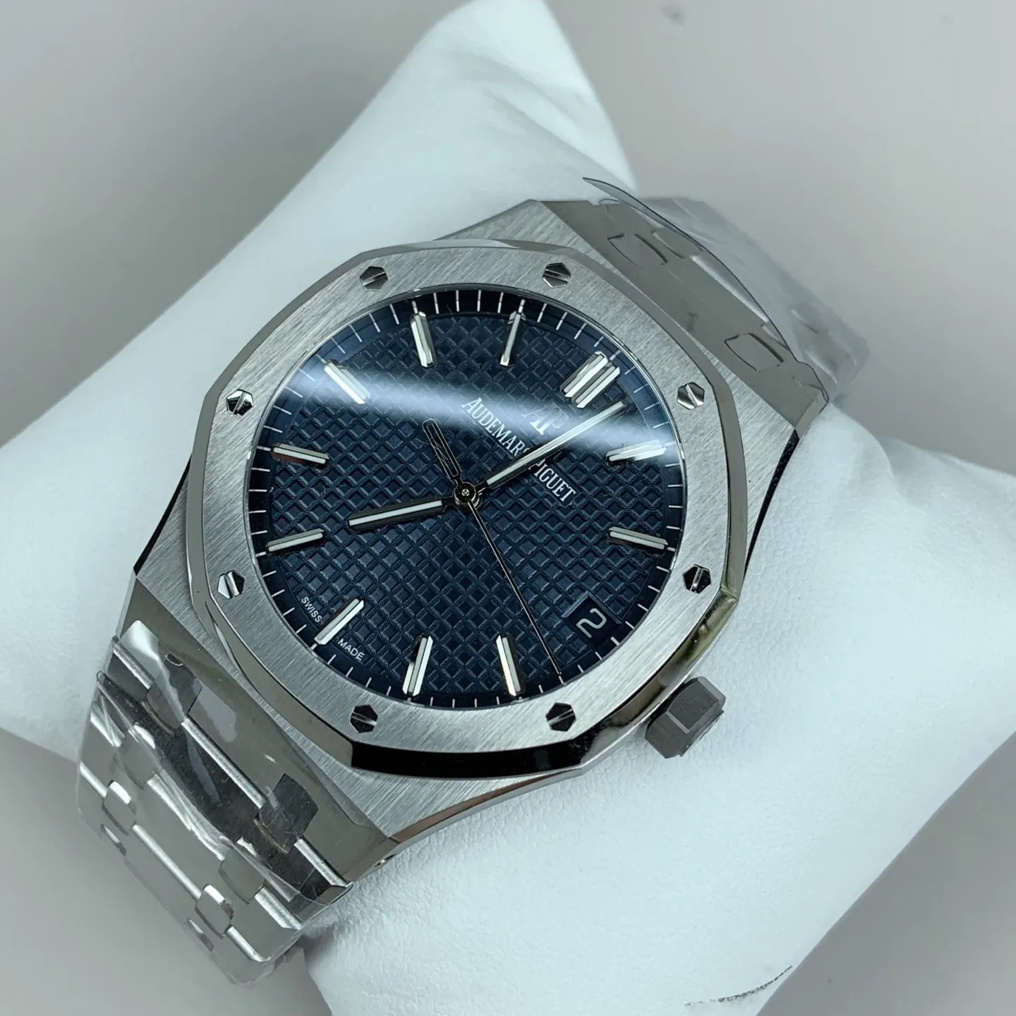VS Factory Audemars Piguet Royal Oak 41mm Blue Dial (15500ST) 1:1 Super Clone – DD4302 Movement - VS Factory Official photo 4