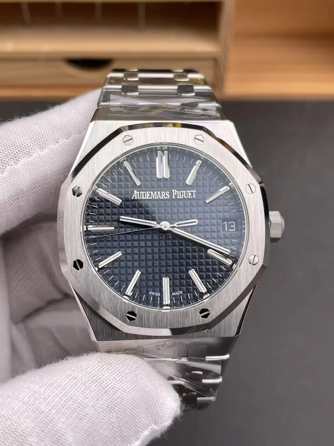 VS Factory Audemars Piguet Royal Oak 41mm Blue Dial (15510ST) 1:1 Super Clone – DD4302 Movement - VS Factory Official