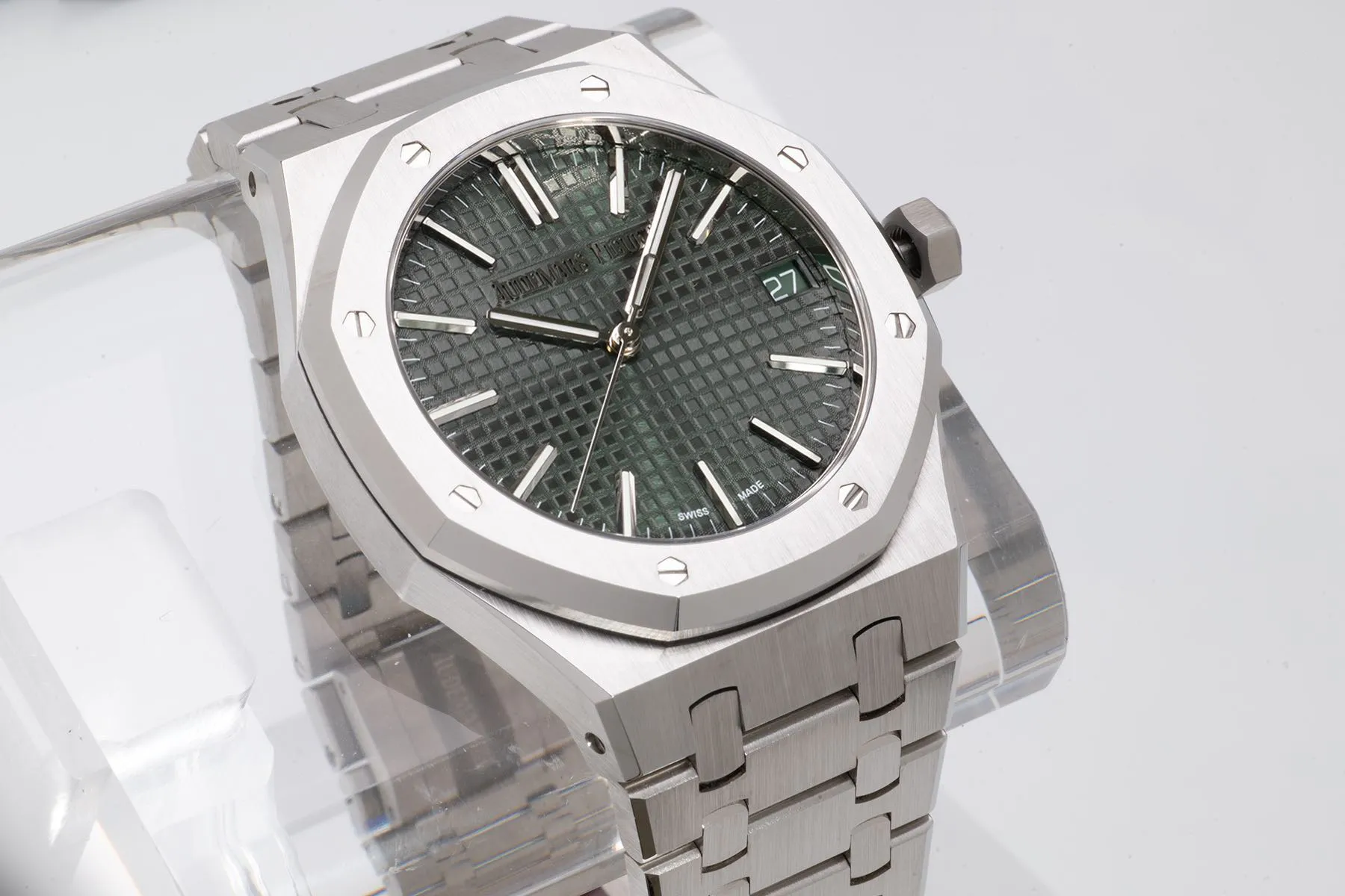 VS Factory Audemars Piguet Royal Oak 41mm Khaki Green Dial (15510ST) 1:1 Super Clone – DD4302 Movement - VS Factory Official photo 4