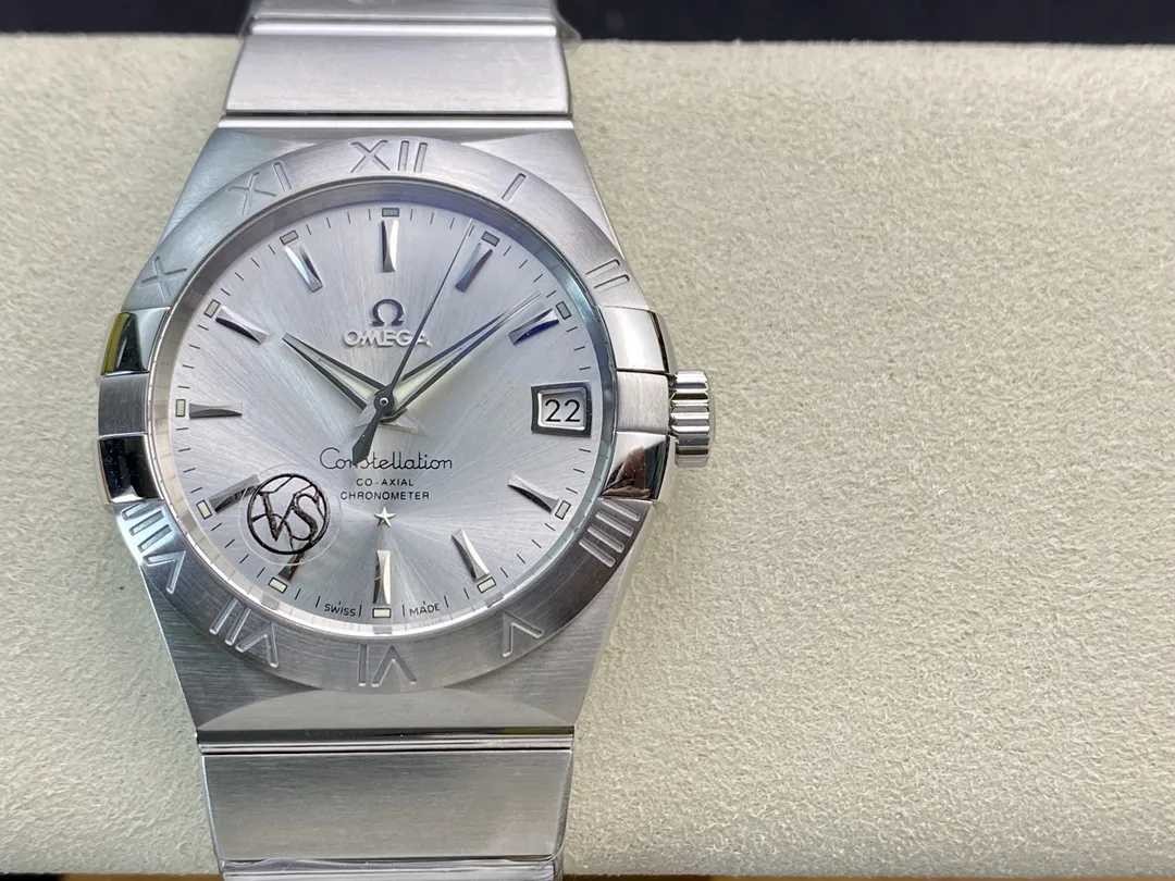 VS Factory Omega Constellation 38mm Steel Silver Dial (123.10.38.21.02.001) 1:1 Super Clone - DD8500 Movement - VS Factory Official