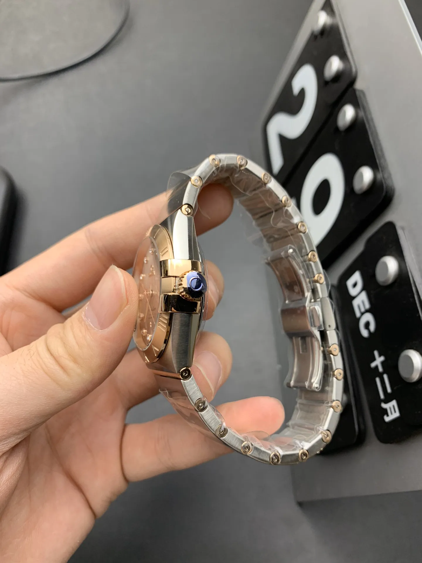 VS Factory Omega Constellation 38mm Two-Tone Rose Gold Diamond Dial (123.20.38.21.52.001) 1:1 Super Clone - DD8500 Movement - VS Factory Official photo 6