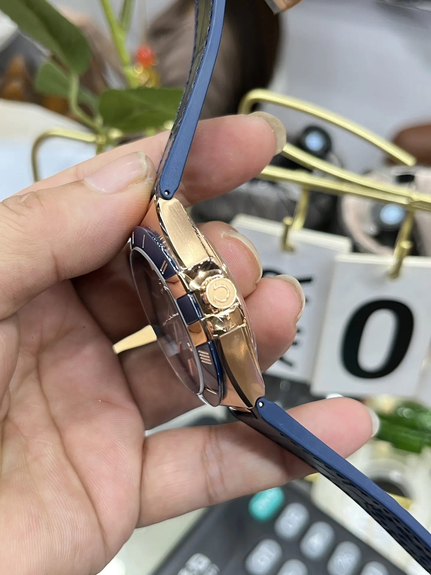 VS Factory Omega Constellation 41mm 18K Sedna Gold Blue Ceramic Bezel (131.63.41.21.03.001) 1:1 Super Clone - DD8900 Movement - VS Factory Official photo 8