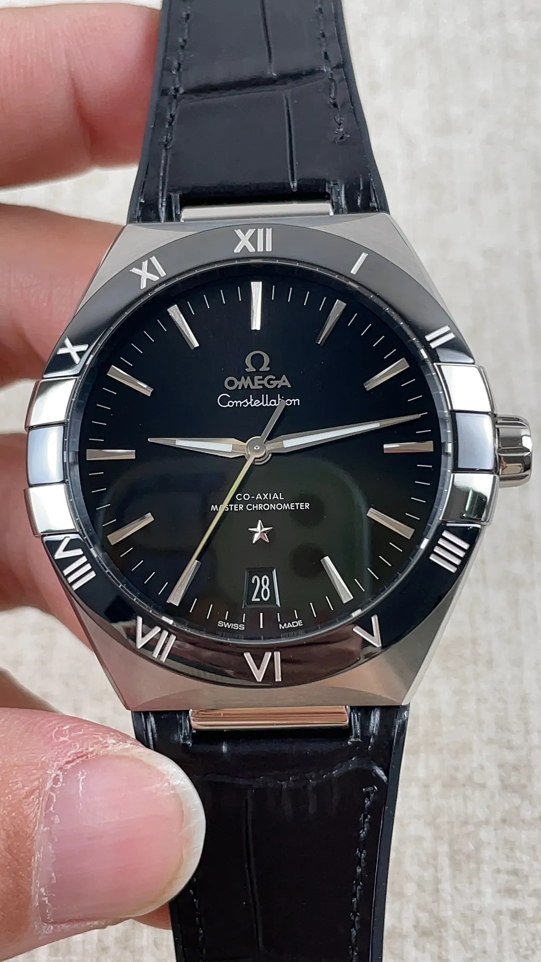 VS Factory Omega Constellation 41mm Steel Black Ceramic Bezel Black Dial (131.33.41.21.01.001) 1:1 Super Clone - DD8900 Movement - VS Factory Official photo 4