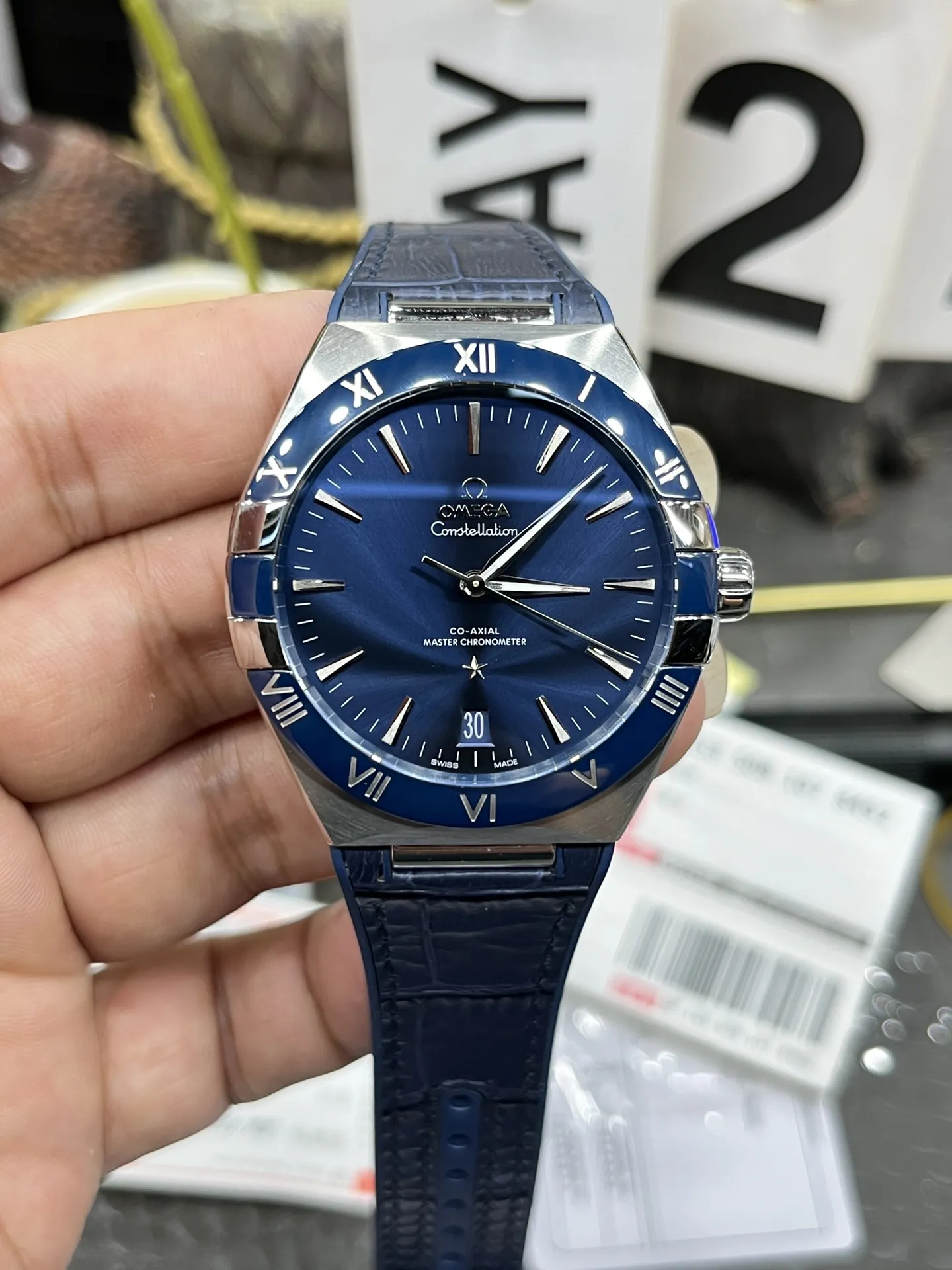 VS Factory Omega Constellation 41mm Steel Blue Ceramic Bezel (131.33.41.21.03.001) 1:1 Super Clone - DD8900 Movement - VS Factory Official