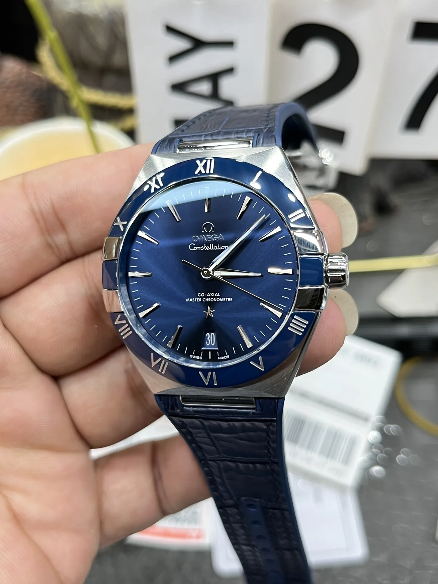 VS Factory Omega Constellation 41mm Steel Blue Ceramic Bezel (131.33.41.21.03.001) 1:1 Super Clone - DD8900 Movement - VS Factory Official photo 3
