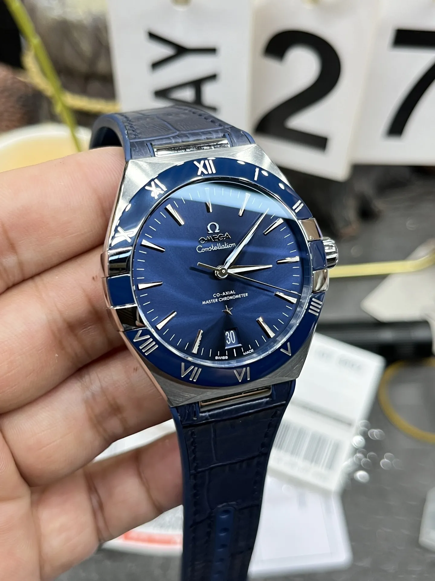 VS Factory Omega Constellation 41mm Steel Blue Ceramic Bezel (131.33.41.21.03.001) 1:1 Super Clone - DD8900 Movement - VS Factory Official photo 4