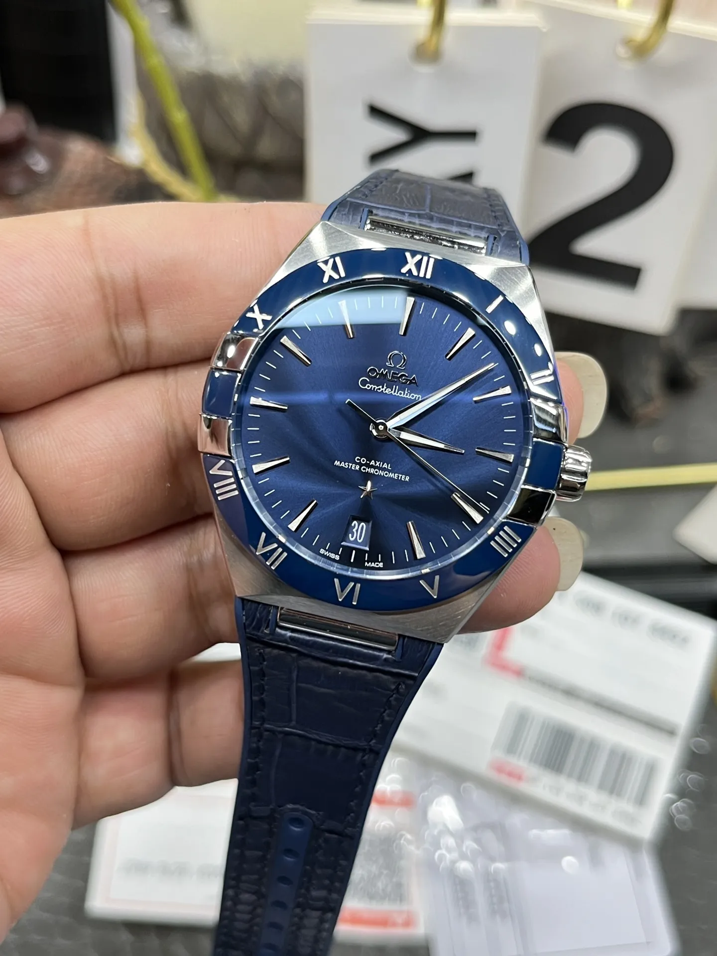 VS Factory Omega Constellation 41mm Steel Blue Ceramic Bezel (131.33.41.21.03.001) 1:1 Super Clone - DD8900 Movement - VS Factory Official photo 5