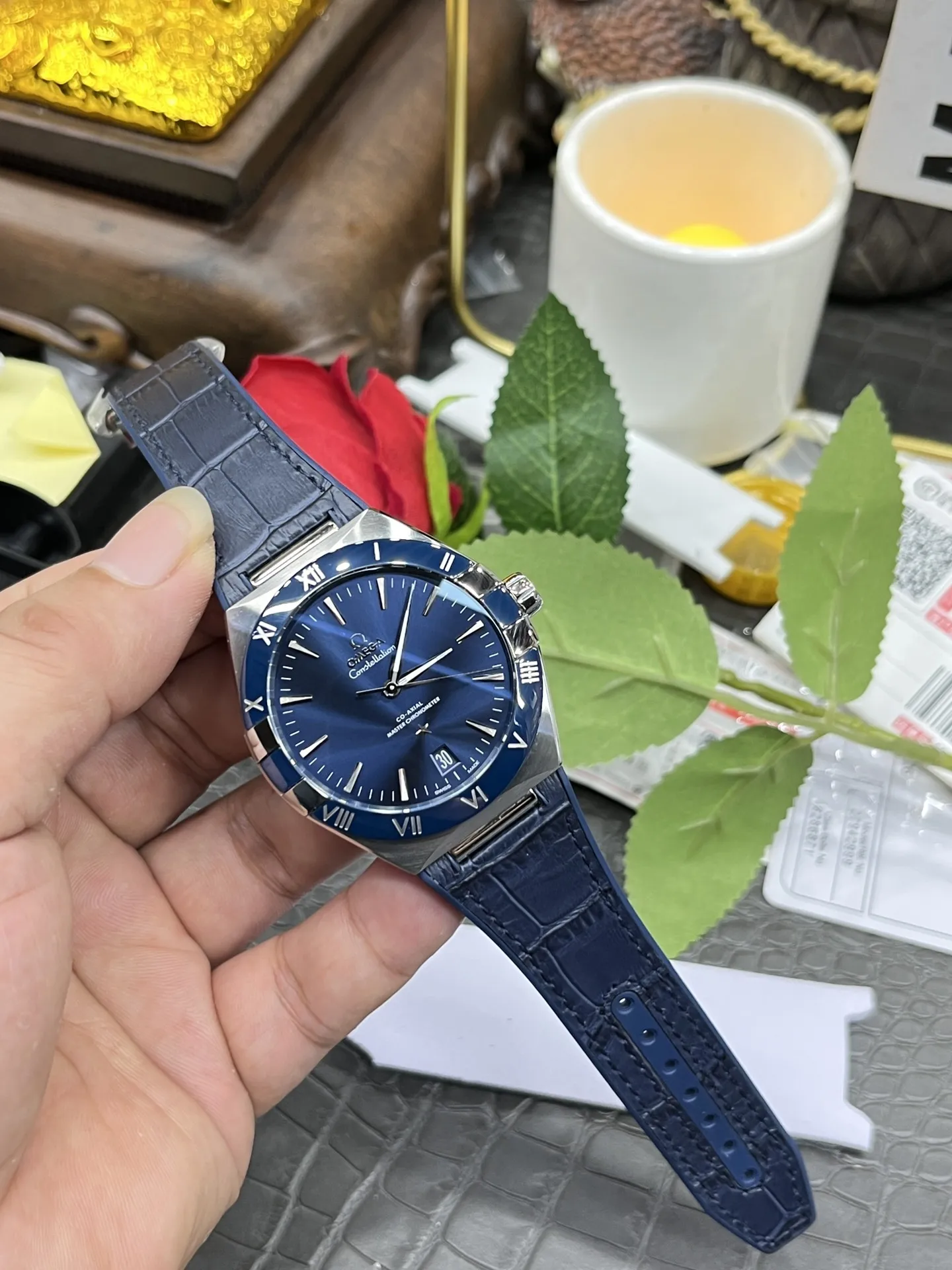 VS Factory Omega Constellation 41mm Steel Blue Ceramic Bezel (131.33.41.21.03.001) 1:1 Super Clone - DD8900 Movement - VS Factory Official photo 7
