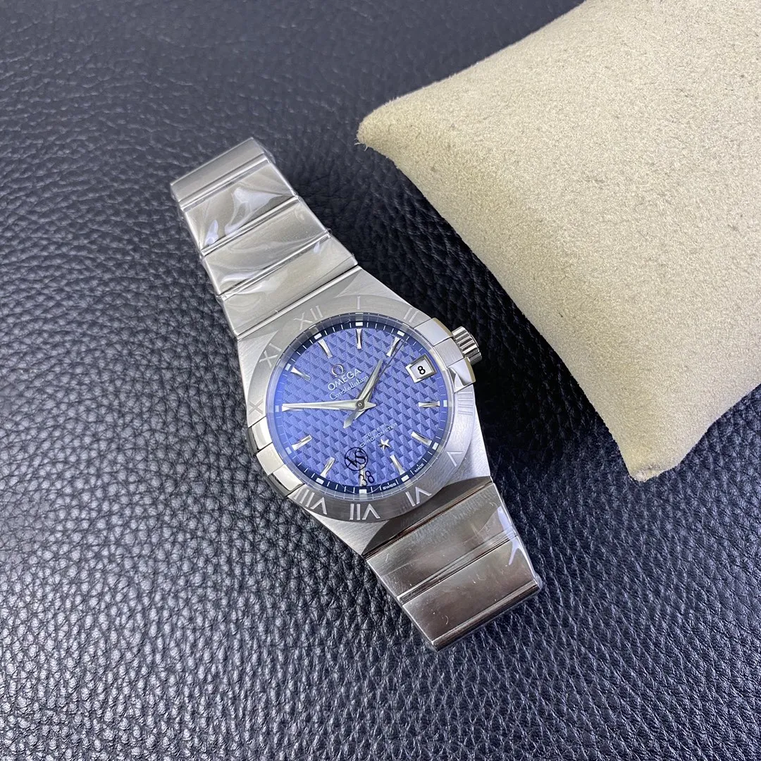 VS Factory Omega Constellation Co-Axial 38mm Blue Textured Dial (123.10.38.21.03.001) 1:1 Super Clone -DD8500 Movement - VS Factory Official photo 5