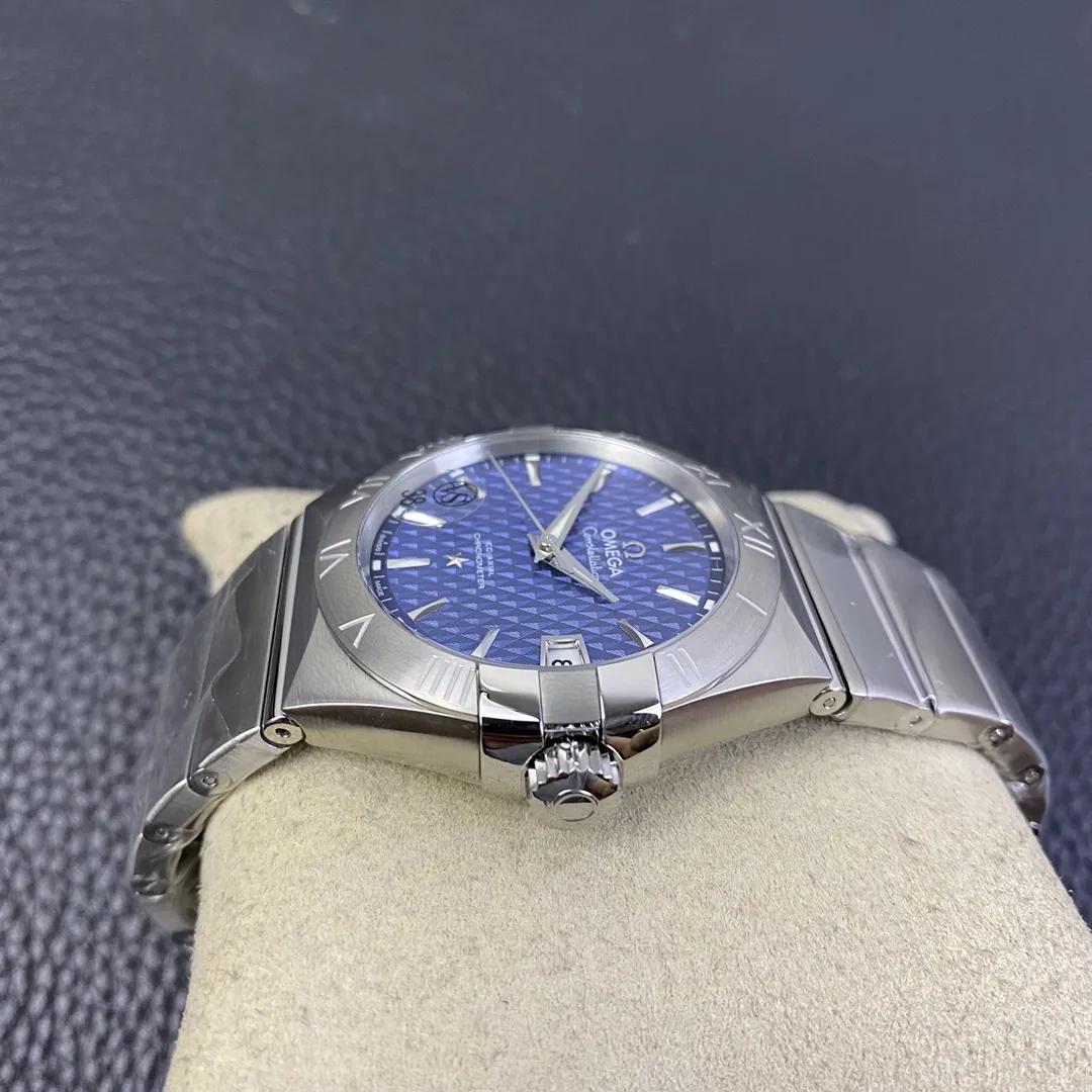 VS Factory Omega Constellation Co-Axial 38mm Blue Textured Dial (123.10.38.21.03.001) 1:1 Super Clone -DD8500 Movement - VS Factory Official photo 8