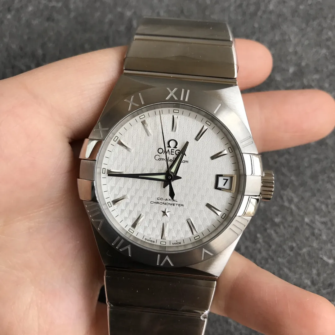 VS Factory Omega Constellation Co-Axial 38mm Silver Textured Dial (123.10.38.21.02.001) 1:1 Super Clone - DD8500 Movement - VS Factory Official