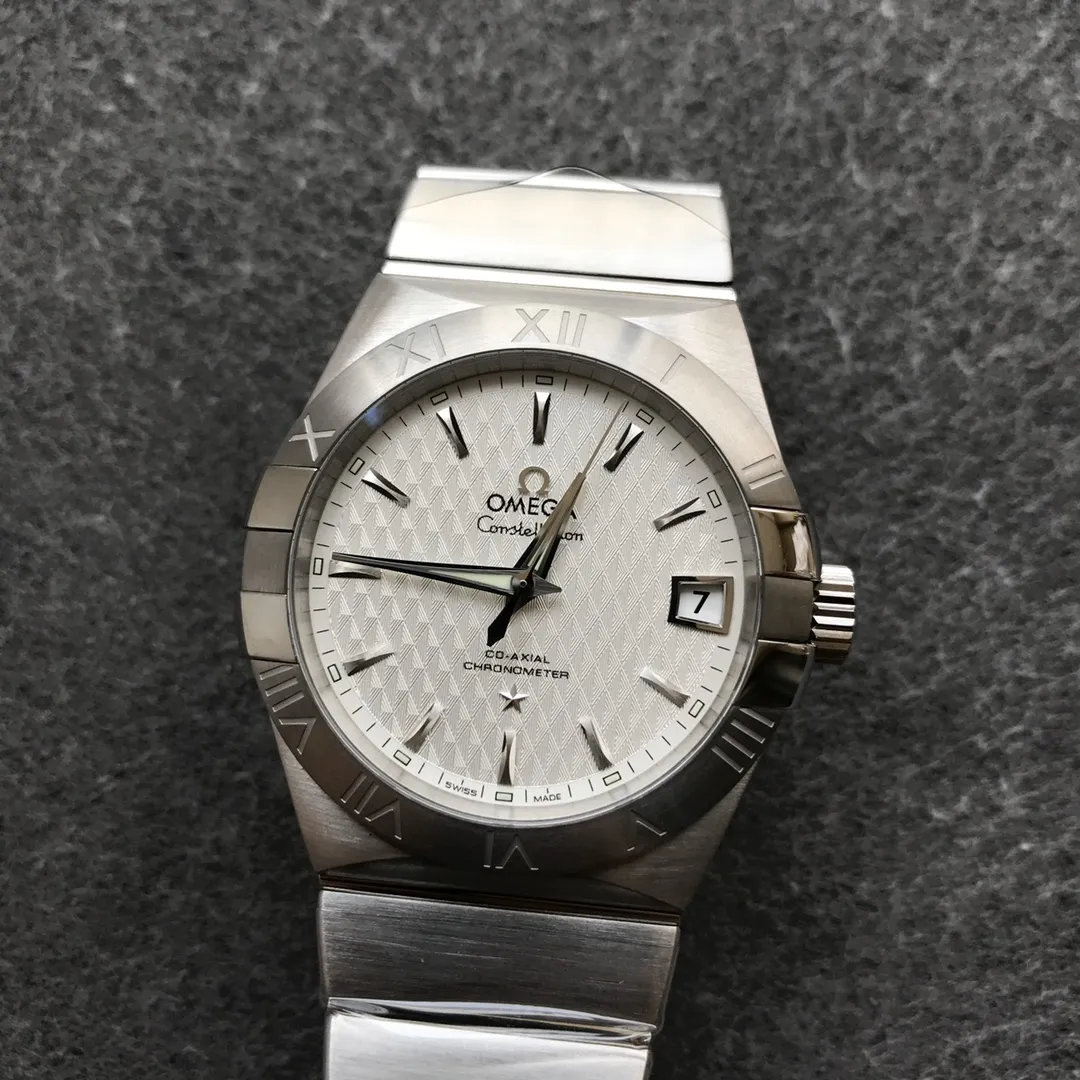 VS Factory Omega Constellation Co-Axial 38mm Silver Textured Dial (123.10.38.21.02.001) 1:1 Super Clone - DD8500 Movement - VS Factory Official photo 2
