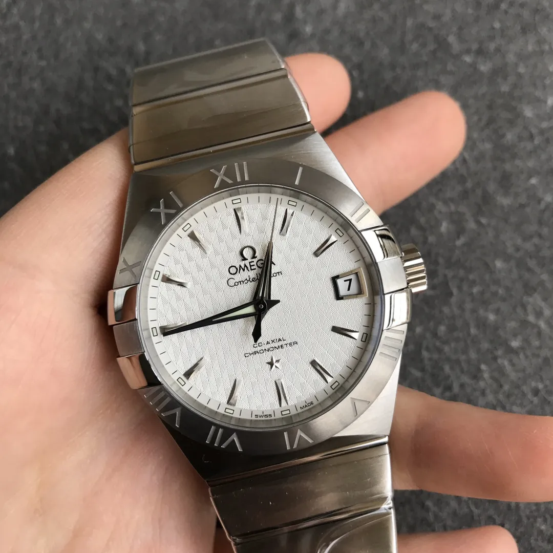 VS Factory Omega Constellation Co-Axial 38mm Silver Textured Dial (123.10.38.21.02.001) 1:1 Super Clone - DD8500 Movement - VS Factory Official photo 7