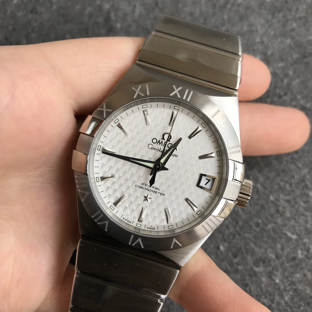 VS Factory Omega Constellation Co-Axial 38mm Silver Textured Dial (123.10.38.21.02.001) 1:1 Super Clone - DD8500 Movement - VS Factory Official photo 10