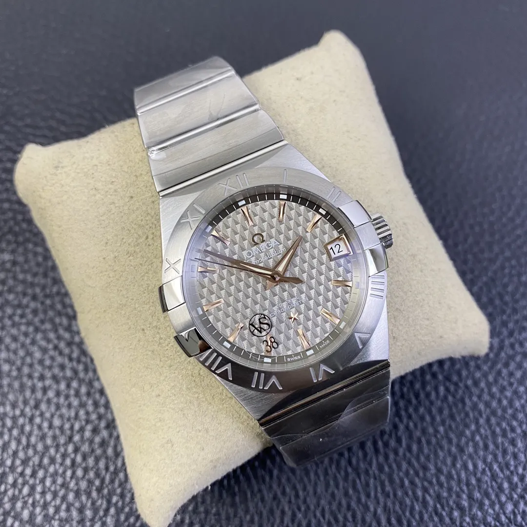 VS Factory Omega Constellation Co-Axial 38mm Steel & Sedna Accents (123.10.38.21.02.002) 1:1 Super Clone -DD8500 Movement - VS Factory Official photo 3