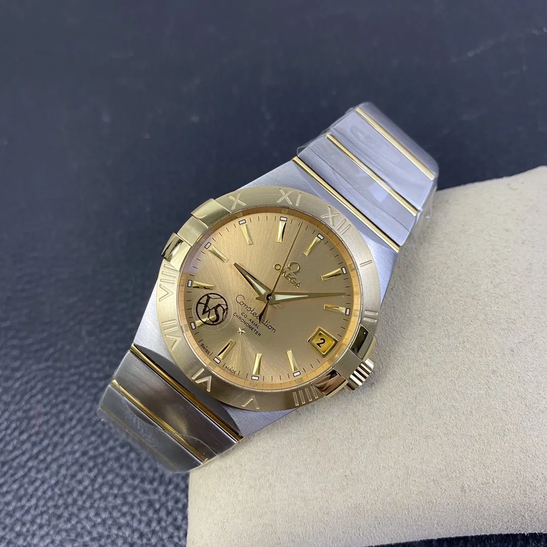 VS Factory Omega Constellation Co-Axial 38mm Two-Tone Champagne Dial (123.20.38.21.08.001) 1:1 Super Clone - DD8500 Movement - VS Factory Official photo 5