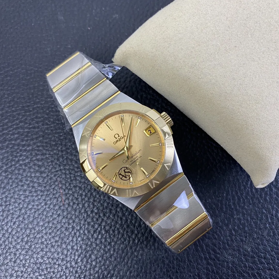 VS Factory Omega Constellation Co-Axial 38mm Two-Tone Champagne Dial (123.20.38.21.08.001) 1:1 Super Clone - DD8500 Movement - VS Factory Official photo 6