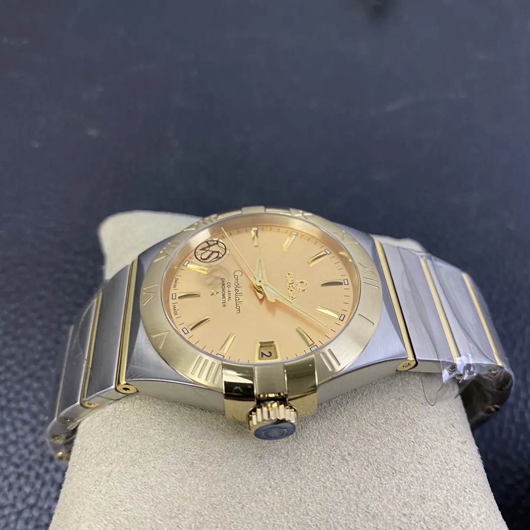 VS Factory Omega Constellation Co-Axial 38mm Two-Tone Champagne Dial (123.20.38.21.08.001) 1:1 Super Clone - DD8500 Movement - VS Factory Official photo 7
