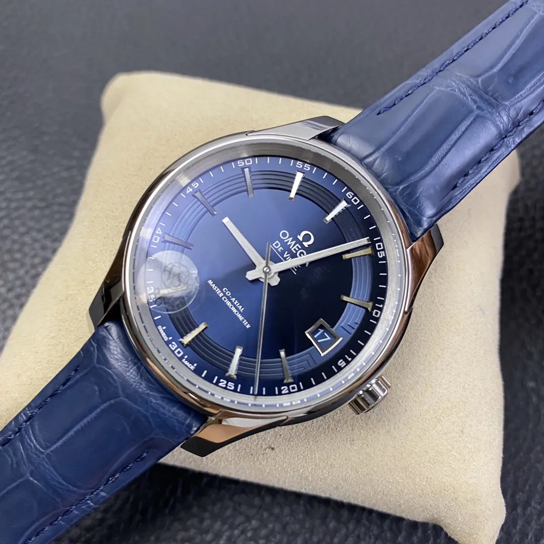 VS Factory Omega De Ville Hour Vision 41mm Blue Dial (431.33.41.21.03.001) 1:1 Super Clone – DD8900 Movement - VS Factory Official photo 4
