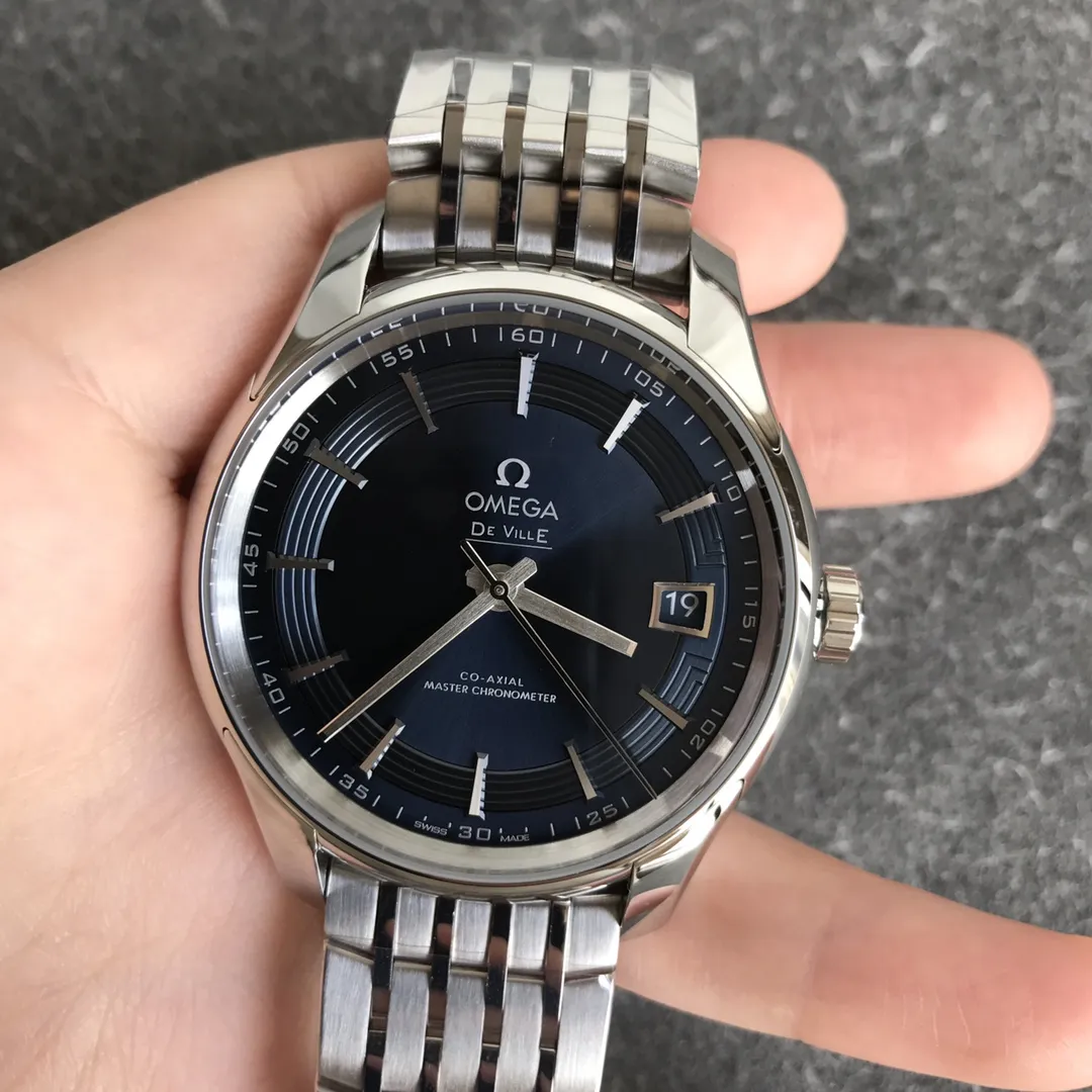VS Factory Omega De Ville Hour Vision 41mm Blue Dial Steel Bracelet (433.10.41.21.03.001) 1:1 Super Clone -DD8900 Movement - VS Factory Official photo 3