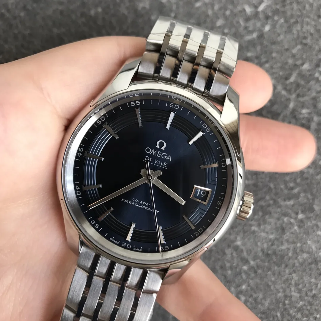 VS Factory Omega De Ville Hour Vision 41mm Blue Dial Steel Bracelet (433.10.41.21.03.001) 1:1 Super Clone -DD8900 Movement - VS Factory Official photo 4