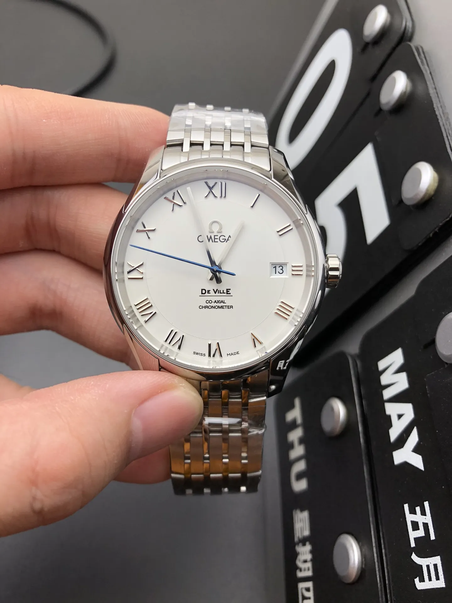 VS Factory Omega De Ville Hour Vision 41mm Silver Dial Roman Numerals(431.10.41.21.02.001) 1:1 Super Clone – DD8500 Movement - VS Factory Official