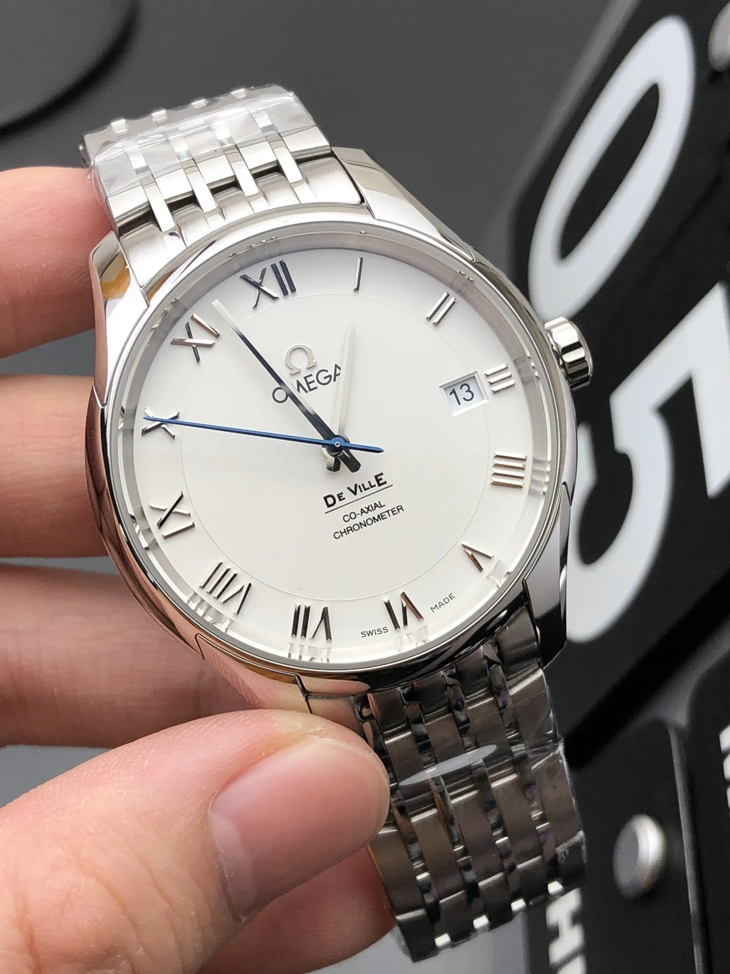 VS Factory Omega De Ville Hour Vision 41mm Silver Dial Roman Numerals(431.10.41.21.02.001) 1:1 Super Clone – DD8500 Movement - VS Factory Official photo 3