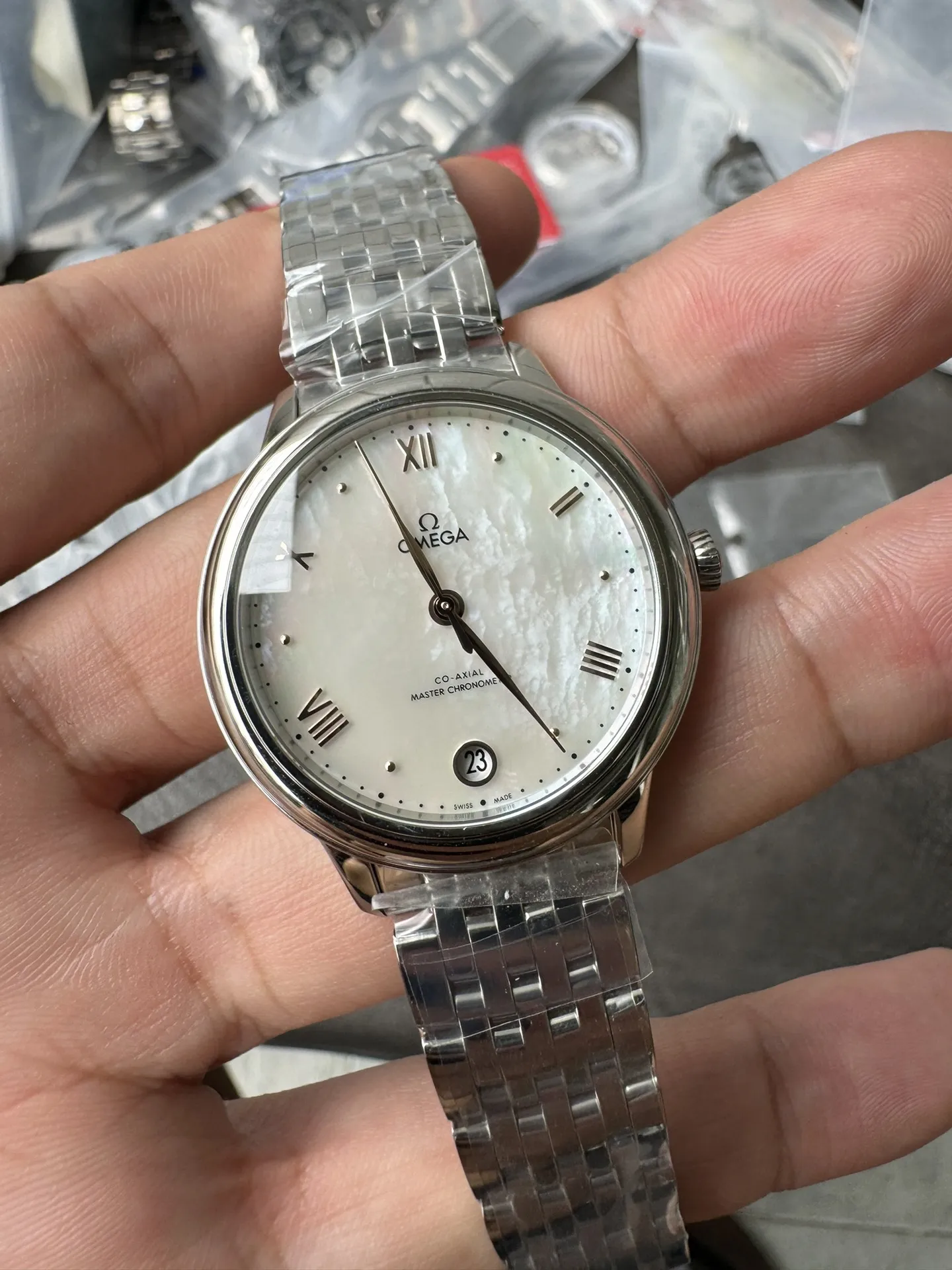 VS Factory Omega De Ville Prestige 34mm Mother-of-Pearl Dial (434.10.34.20.05.001) 1:1 Super Clone -DD8800 Movement - VS Factory Official