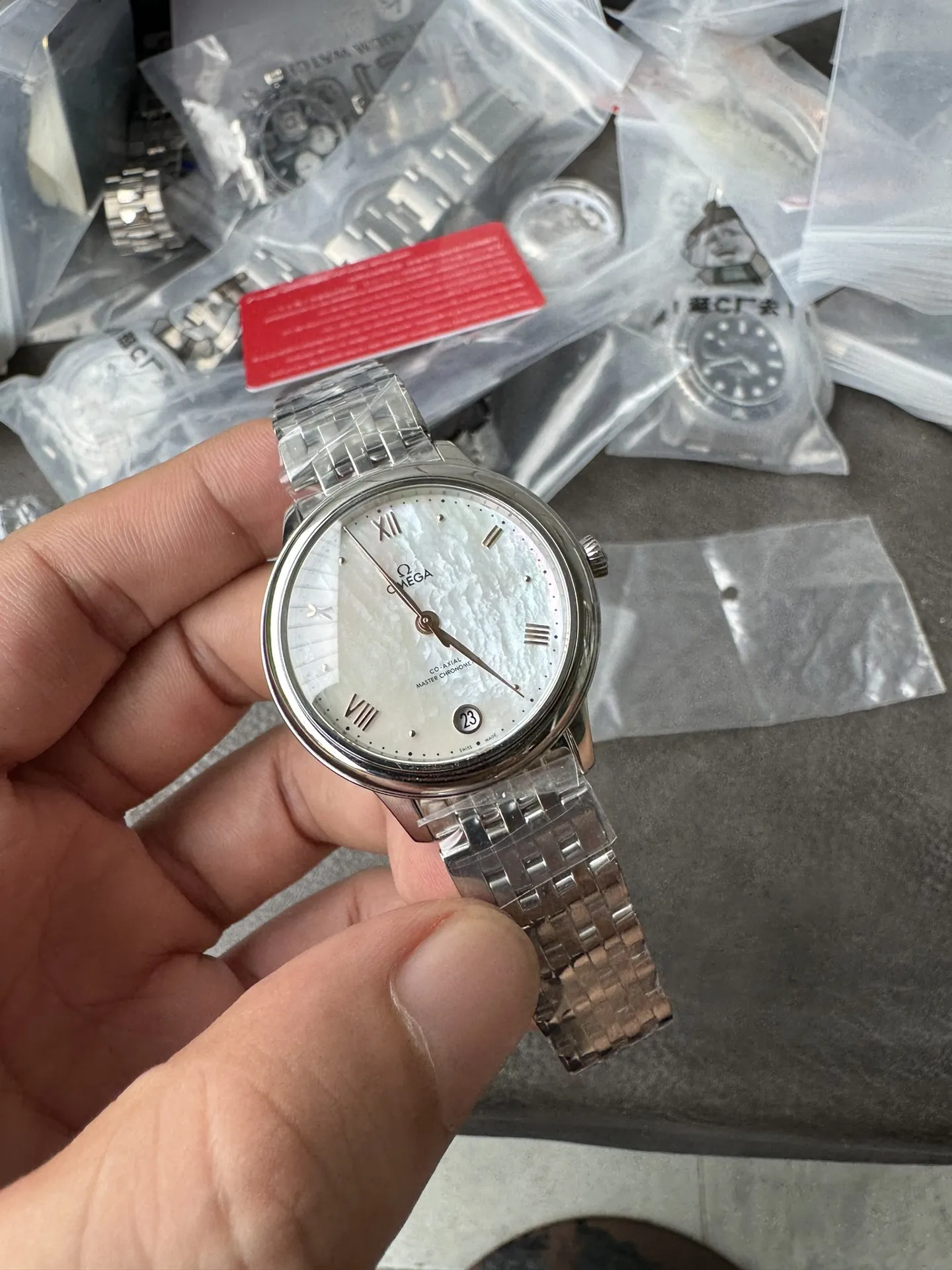 VS Factory Omega De Ville Prestige 34mm Mother-of-Pearl Dial (434.10.34.20.05.001) 1:1 Super Clone -DD8800 Movement - VS Factory Official photo 4