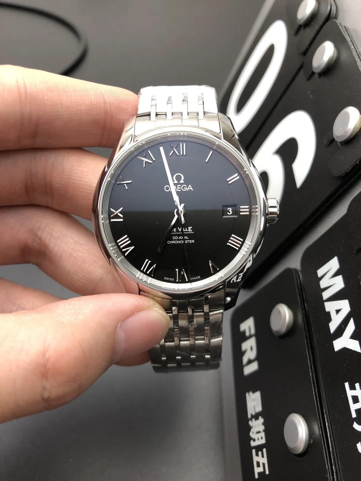 VS Factory Omega De Ville Prestige 39.5mm Black Dial (424.10.40.20.01.001) 1:1 Super Clone - DD2500 Movement - VS Factory Official