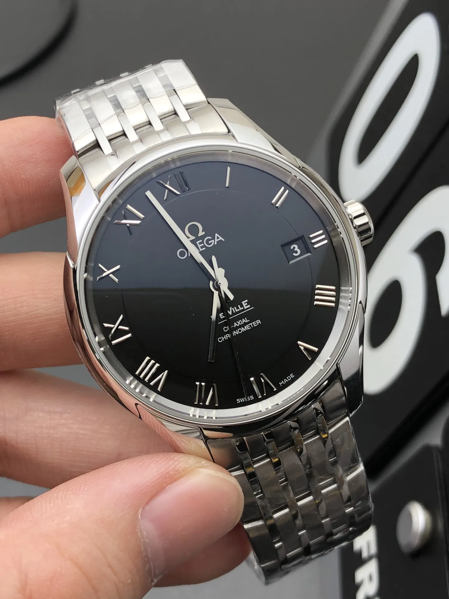 VS Factory Omega De Ville Prestige 39.5mm Black Dial (424.10.40.20.01.001) 1:1 Super Clone - DD2500 Movement - VS Factory Official photo 3